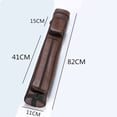 thumbnail image 4 of Portable Oval Pool 4 Holes Leatherette Storage Bag Holder with Shoulder Brown, 4 of 4