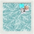 thumbnail image 2 of PinPix 12x12 Custom Cork Bulletin Board Aqua White Poster Board Has a Fabric Style Canvas Finish, Framed in Aqua White, by ArtToFrames (PinPix-1871), 2 of 5
