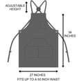 thumbnail image 1 of Durable Goods Delantal de lona encerada para trabajo pesado Marrón - Edición para carpintería M a XXL, 1 of 2