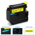 thumbnail image 4 of GREENCYCLE 20PK Compatible for Brother P-touch M Tape MK631 M-K631 M631 12mm 0.47" Black on Yellow for Brother PT-100 PT-M95 PT-90 PT-70 PT-65 PT-85 Label Maker Refills, 4 of 7