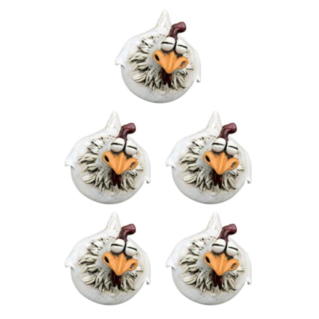 Guardoinrt 1/2/3/5 Outdoor Resin Craft For Backyard Patio Visual Delight With Unique Resin Chicken C 5PCS