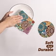 thumbnail image 5 of Stegali Boho Mandala Floral Microfiber Kitchen Towels Set of 2 Absorbent Dish Towels 18x26 Inch, 5 of 7