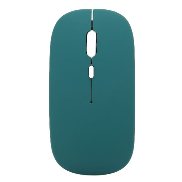 Ratón Inalámbrico Inteligente Mini Portátil 3 Velocidades DPI Ratón Inalámbrico Ajustable para Oficina Computadora Portátil TabletModo Único Esmerilado Verde Negruzco
