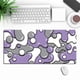 thumbnail image 3 of Kearding Alfombrilla de goma decorativa y práctica para teclado, alfombrillas de ratón para juegos, elegantes y funcionales Videojuegos y accesorios En blanco y negro, 3 of 6