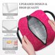 thumbnail image 3 of Fotbe Rose Red Glitter Bolsa de Almuerzo con Estampado, Lonchera Aislada, Contenedor de Comida Reutilizable Tipo Cooler a Prueba de Fugas, 3 of 6