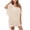 Beige, variant on Women's Ruffle Batwing Sleeve Beach Cover Up Sheer Bikini Coverup Blouse Tops Asymmetrical Hem for Summer Casual Wear Womens Coverups Skirt White One Size