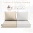 thumbnail image 5 of Kimunuk Outdoor Loveseat Cushion Set, 46" x 26" x 5" Waterproof Patio Furniture Cushions for Couch Bench Swing, Cream, 5 of 6