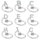 thumbnail image 5 of Sonducket Anillos apilables de letras para mujer con personalidad abierta, joyería de fiesta de plata a la moda, regalo, bandas de boda de moda, Ropa, zapatos y accesorios Miscelánea Tipo 1 Sonducket AP006389-01, 5 of 6