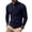 Navy#005, variant on UDAUDU Men's Henley Shirts Long Sleeve Casual Basic Waffle Fall Winter Pullover Lightweight T-Shirt with Pocket Khaki S