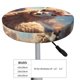 thumbnail image 4 of Balery Fluffy Alpaca Mountain Meadow Fundas de asiento para taburete de bar redondo de tela de terciopelo ajustables que protegen de arañazos y manchas para sillas de 14 a 17 pulgadas.-13 inch, 4 of 7