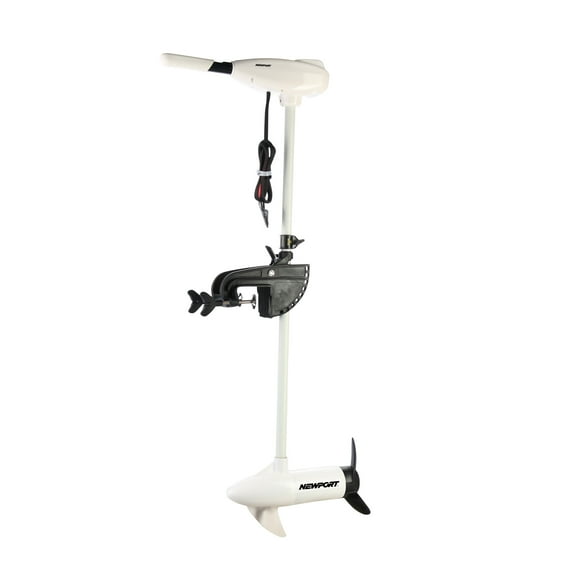 Newport L-Series 62lb Thrust Transom Mounted Saltwater Electric Trolling Motor w/ LED Battery Indicator (40" Shaft)