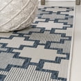 thumbnail image 3 of JONATHAN Y TUSCAN SUN 4 x 6 Area Rug, Cyrus Geometric Tile Pattern - Navy/Cream, TSN200B-4, 3 of 8