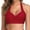 Red, variant on EGNMCR Women Bikini Top Push Up Swim Top Halter Retro Bathing Suit Top Padded Swimsuit Top Summer