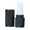 Black, variant on Znet3D Eye Drop Vial Holder Travel Carry Case - Securely Holds Three (3) Single-Use Vials - Screw-On Lid, Knurled Pattern - Keep Vials Safe Secure While Traveling