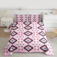 thumbnail image 2 of Manfei Hippie Geometric Aztec Bedding Comforter Set, Tribal Western Bohemian Twin Comforter Sets, Mandala Theme Reversible Bedding Set, Microfiber Bedroom Decor, 2-Piece, 2 of 8