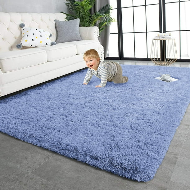 Homore Cute Fluffy Carpet Soft Washable Area Rugs for Kids Girls