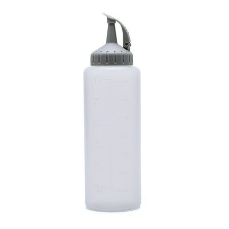 

GLFSIL 6oz/12oz Condiment Squeeze Bottle Sauce Squeeze Squirt Bottle for Kitchen