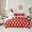 Red White, variant on Homewish Red White Geometric Circle Boy Girl Twin Bedding Sets 7-Piece,Polka Dots Bedding Comforter Set Microfiber,Vintage Aesthetic Breathable Sheet Sets,Luxury Bedroom Decor,Reversible