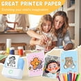 thumbnail image 3 of 10 Rolls Print Pods Paper, 57x25mm Inkless Self-Adhesive Printable Stickers, Compatible with Mini Printer, White and Color, 3 of 8