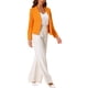 thumbnail image 2 of Blazer de Negocios INSPIRE CHIC para Mujeres, Chaquetas de Traje Casual Elegante de Oficina, Abierto Frontal, Talla XS, Naranja, 2 of 6