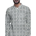 thumbnail image 4 of Atasi Designer Kurta Set For Boys Printed Long Kurta Pajama Summer Clothing, 4 of 4