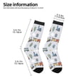thumbnail image 2 of Fuzoiu Trains And Cactuse Print Kids Socks For Boys Girls,Grip Crew Socks with Non Slip,Lightweight Stretch Crew Socks,Toddlers Crew Boot Socks, 2 of 5
