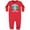 Red, variant on Summer Vacation in Punta Cana Baby Fleece Romper