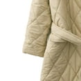 thumbnail image 5 of IROINNID Women's Anorak Coat Long Sleeve Solid Color V-Neck Outwear, Loose Cotton Coat Long Belt Warm Coat, 5 of 5