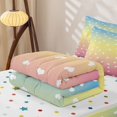 thumbnail image 5 of Erosebridal Sunset Gradient Heart Zipper Twin Comforter Sets with Fitted Sheet and 2 Pillowcases,Blush Peach Ombre Color Shift Zipper Bedding Set For Girls,Polkadot Reversible,4 Pieces, 5 of 7