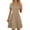 sundresses for women#01Khaki, variant on yoeyez Sun Dresses for Women 2025 Square Neck Pleated Ruffle Dress with Pockets Solid Color Short Sleeve Sun Dress Summer Beach Fashion Dresses Hot Pink,M