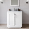 thumbnail image 2 of Wyndham Collection Miranda 30" Wood&Metal Single Bathroom Vanity in White/Nickel, 2 of 5