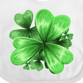 thumbnail image 4 of Inktastic Painted Clover Patch Shamrocks for St. Patricks Day Boys or Girls Baby Bib, 4 of 4