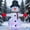 Colorful Light Snowman, variant on Joyfy 6ft Christmas Inflatables Snowman Outdoor Decorations,Stacked Snowman Christmas Blow Ups with Built-in LEDs for Holiday Party Garden Yard Lawn Decor