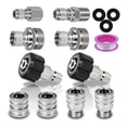 thumbnail image 1 of 10Pack Pressure Washer Quick Connect Fittings, M22-14mm Swivel to 3/8inch Quick Connect Kit, 1 of 6