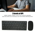 thumbnail image 4 of 2.4G Wireless Keyboard Mouse Combo Ergonomic 64 Key Keyboard 3 DPI Adjustable USB Mouse for Desktop PC Tablets, 4 of 8