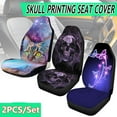 thumbnail image 1 of 1/2PCS Universal Car Seat Covers Printing Front Seat Cover Protector Cushion, 1 of 2