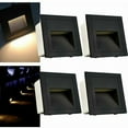 thumbnail image 1 of Step Light for Indoors Outdoors, Dimmable Stair Lights Aesthetic Option Easy Installation Set Of Four, 1 of 5