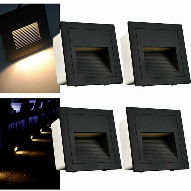 Step Light for Indoors Outdoors, Dimmable Stair Lights Aesthetic Option Easy Installation Set Of Four
