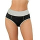 thumbnail image 1 of INSPIRAR CHIC Ropa Interior de Mujer Control de Abdomen de Cintura Alta Breve a Rayas XL Negro, 1 of 4