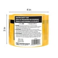 thumbnail image 2 of HY-KO Yellow Safety and Caution Tape, 3" x 200' Roll, Polyethylene, 2 of 13
