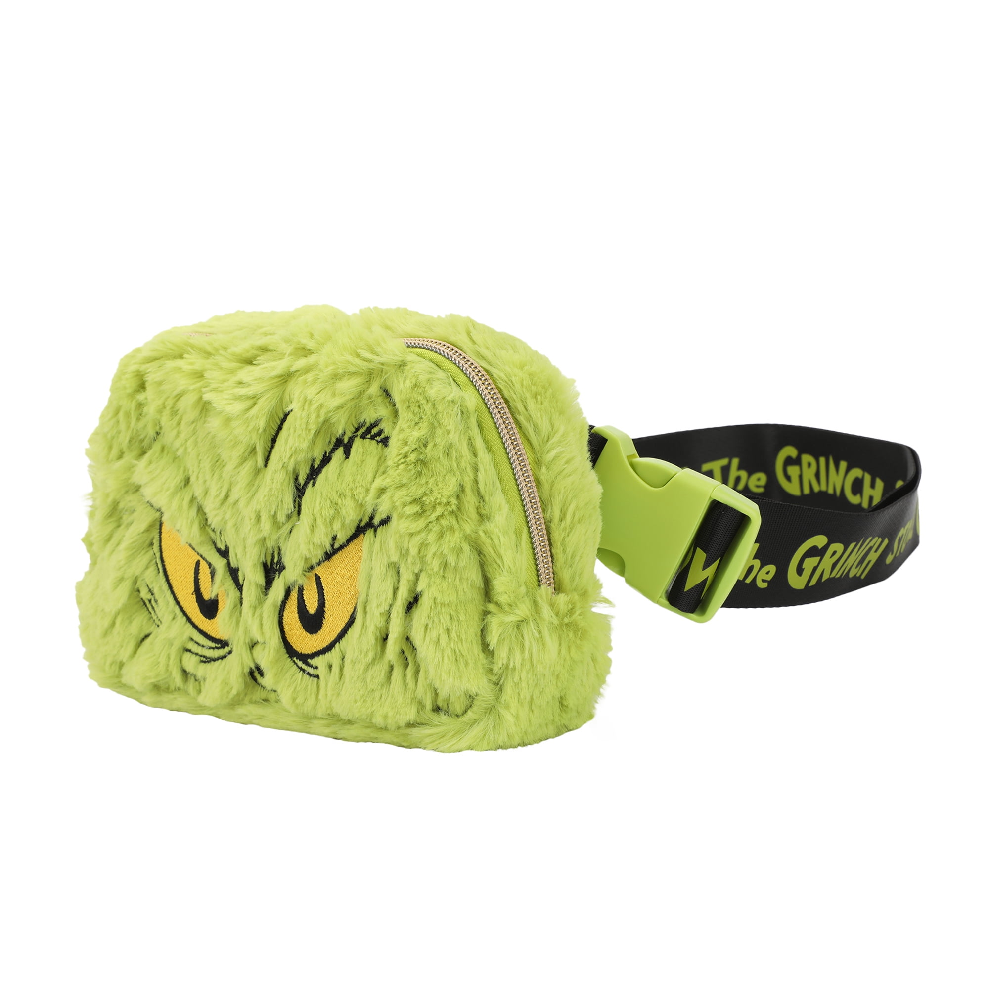 The Grinch Big Face Furry Sling Bag Fanny Pack