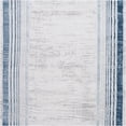 thumbnail image 2 of JERFIT Blue and Ivory Bordered Doormat, 2x3 Indoor Outdoor Entryway Rug, Non-Shedding Stain Resistant Easy Clean Low Pile Polyester Mat for Front Door, Kitchen, Patio, 2 of 7