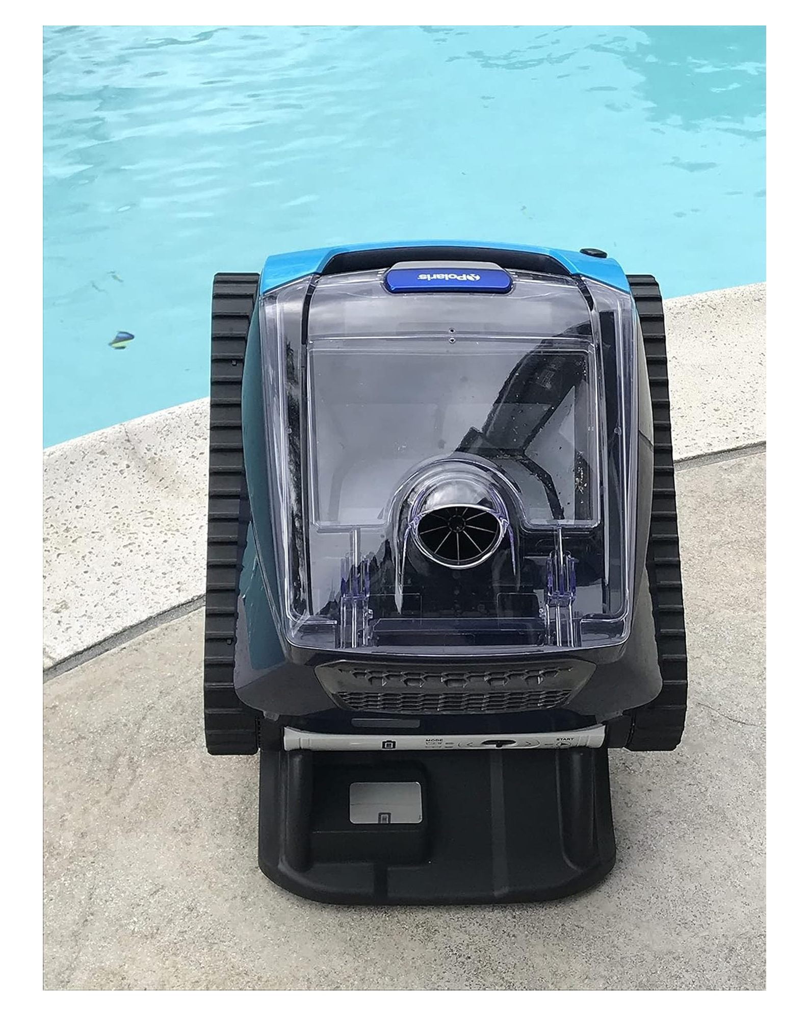 Pool Robot Cover - Freedom Version, Weatherproof Pool Cleaner Cover, Short Cover with Handle, Fits Freedom Robotic Pool Vacuum 18 inches x 18 inches x 20 inches Blue