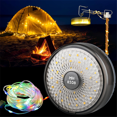 thumbnail image 3 of LED String Lights Camping Lantern USB Rechargeable 2 in 1 Portable Outdoor Light with 8 Lighting Mod Gray plastic, 3 of 7