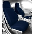 thumbnail image 2 of CalTrend Front Sport Buckets O.E. Velour Seat Covers for 2010-2014 Mini Cooper - BM121-04RS Blue Monarch Insert with Classic Trim, 2 of 3