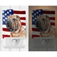thumbnail image 2 of Carolines Treasures SC9623CNL Shar Pei with American Flag USA Ceramic Night Light 6x4x3" multicolor, 2 of 2