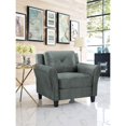 thumbnail image 3 of Lifestyle Solutions Chaise Harvard en Microfibre Gris Foncé, 3 of 14
