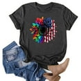 thumbnail image 4 of IROINNID July 4th Tops for Women Round Neck T-Shirt Casual Loose Tops Blouse Short Sleeve Tops America Independence Day, 4 of 6