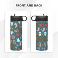 thumbnail image 3 of Sikiie cute Skull organ Print 18OZ Insulated Straw Cup, Portable Leak-proof Sports Water Bottle, Stainless Steel Water Cup Suitable for Home and Outdoor, 3 of 8