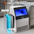 thumbnail image 5 of KFFKFF Commercial ice maker , 200lbs Daily Includes 66lbs Storage , 90 Cubes Every 12-15 Mins, , LED Display, Standalone Design for Bars, Homes, Offices, and Restaurants, 5 of 9